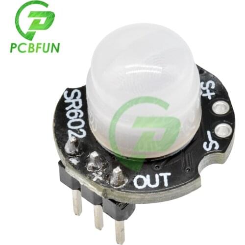 MH-SR602 High Sensitivity Motion Detector Sensor Module SR-602 Human Infrared Detection Sensor Module DC 3.3V-15V Sensing 5m