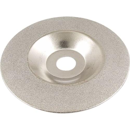 Uxcell Marble Stone 100mm 3 9/10" Diamond Coated Concave Grinding Wheel 100 Grit