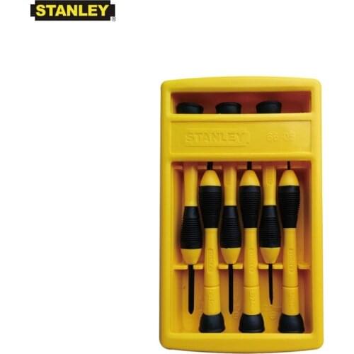 Stanley 6 pcs slotted phillips combination mini screwdriver kit multifunction 1.4mm 2.0mm 2.4mm 3.0mm #0 #1 small driver set