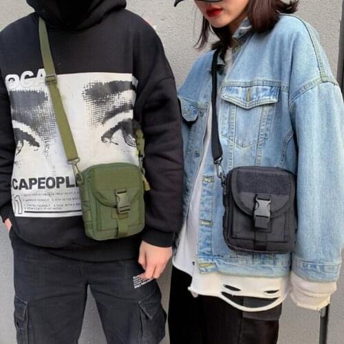 New Streetwear Shoulder Bag For Men Women Hip-Hop Chest Rig Bags Fashion Tactical Strap Bag Phone Bag Pack Kanye Accessories