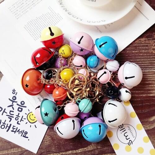2021 New Fashion Key Chain Bell Key Ring Charms Key Holder For DIY Jewelry Making Female Bag Pendant Keychain Keyring Gifts
