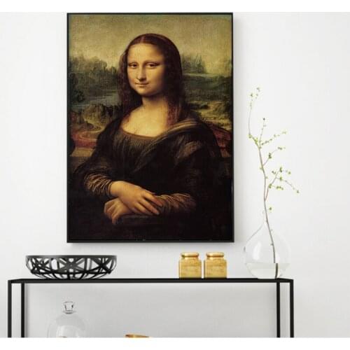 MUTU Canvas Printing Modern Decoration Portrait Mona Lisas Smile Picture For Living Room Print And Poster Wall Art Unframed