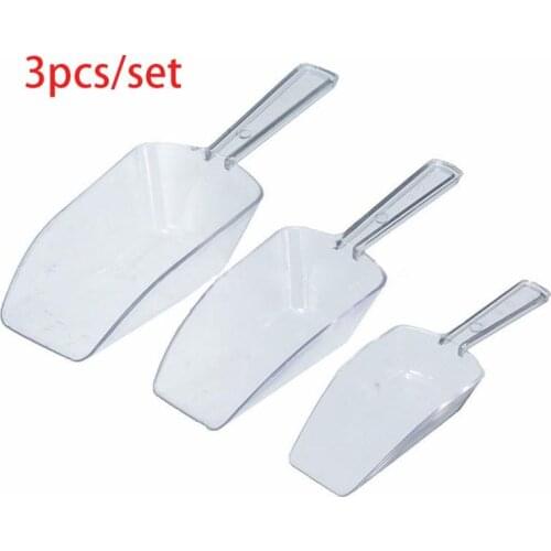 3pcs/set Plastic Ice Shovel Ice Scoop Shovel for Ice Grain Coffee Beans Bonbons Scoop Bar Ice Scraper Shovel Kitchen Accessories