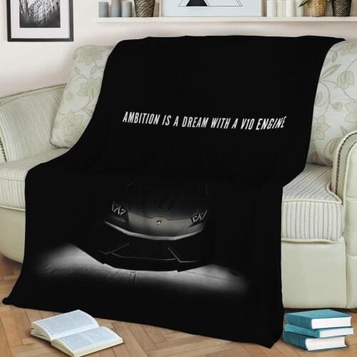 Ambition 3D Print Plush Blanket Throw On Sofa Home Decor Soft Warmth Washable Nap Blanket Dropshipping