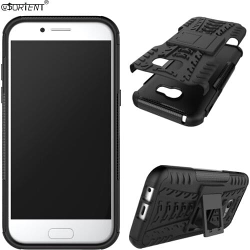 For Samsung Galaxy Jean A5 A7 2017 Rugged Phone Cover A 5 7 SM-A520F/DS SM-A720F/DS Shockproof Stand Hybrid Armor Bumper Case