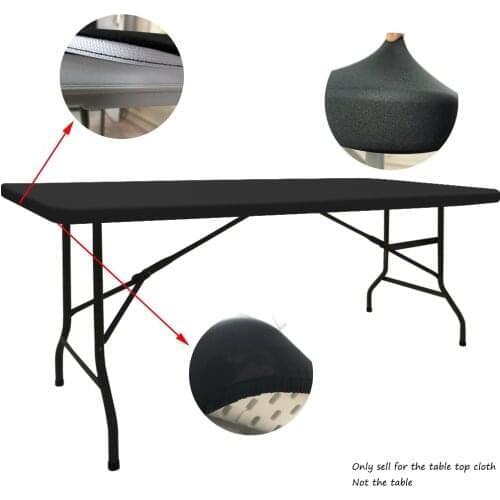 Custom Rectangular Tablecloths Top Spandex Stretch Table Top