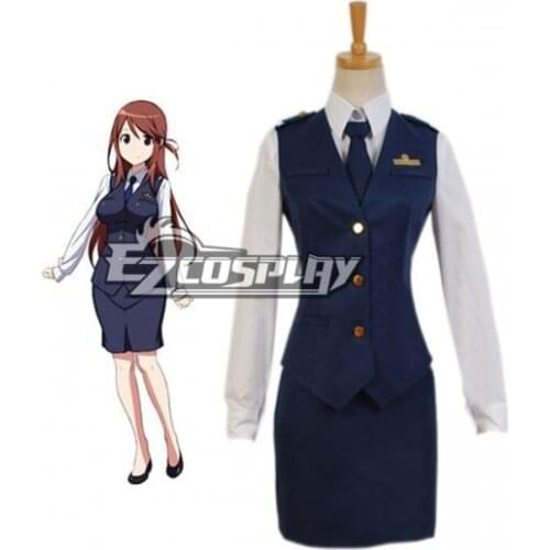 RAIL WARS! Nana Iida Navy Uniform Cosplay Costume E001