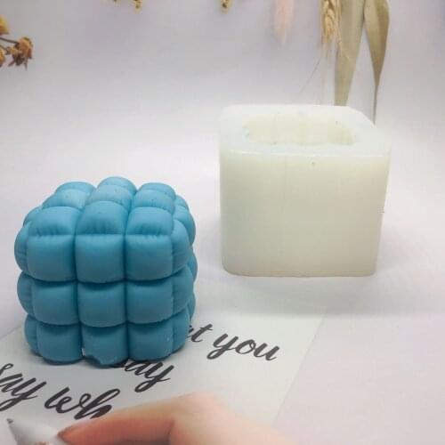 Candle Silicone Mold 3D Simulation Sofa Bubble Shape Aromatherapy Candle Soap Mold Candle Making