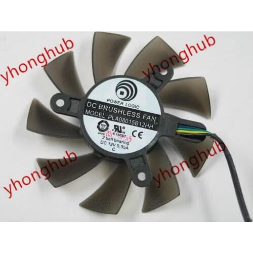 POWER LOGIC PLA08015B12HH DC 12V 0.35A Server Cooling Fan