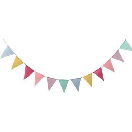 Garland Triple-cornered flag chain Triple-cornered chain is 4mx12.5cm x 17cm colorful