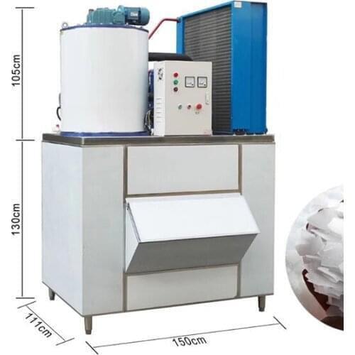 Guangzhou Factory Snow Flake Commercial Ice Maker 2 tons Ice Machine Flake
