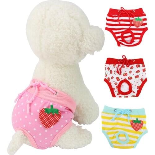 Female Pet Dogs Physiological Menstrual Hygiene Pants Estrus Small Pet Dogs Puppy Cat Clothes Dog Panties Dog Jeans Pants