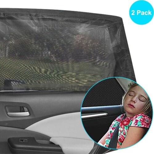 2Pcs Car Sun Shade UV Protect Curtain Side Window Sunshade Mesh Auto Sun Visor Protection Window Films car Styling Accessories