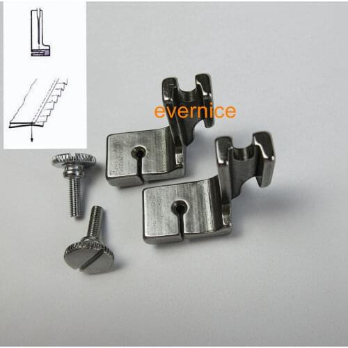 2 Pieces Regular Type Tape Edge Shirring Foot For Juki Ddl-5550 8500 8700 9000