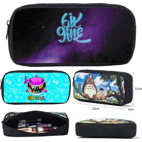 3D Printed Anime 6ix9ine Pencil Case Tekashi 69 Makeup Box Bags Stationery Storage Album GOOBA Pouch Cosmetic School Supplies