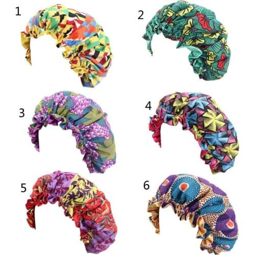 Kids Satin Bonnet Adjustable Sleeping Cap Night Hats Children Reversible Double