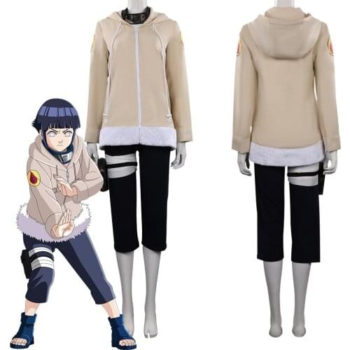 Kids Children Hinata Hyuuga Cosplay Costume Outfits Halloween Carnival Suit