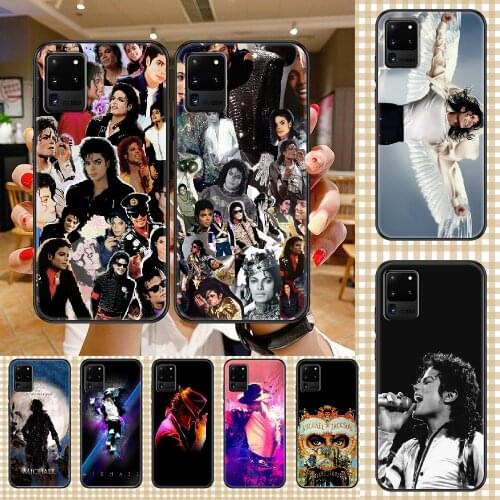Dancer Michael Jackson Phone case For Samsung Galaxy Note 4 8 9 10 20 S8 S9 S10 S10E S20 Plus UITRA Ultra black pretty bumper