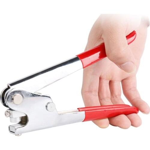 ELECALL Red Plastic Coated Handle Lead Seal Sealing Pliers Calipers 165mm EAS