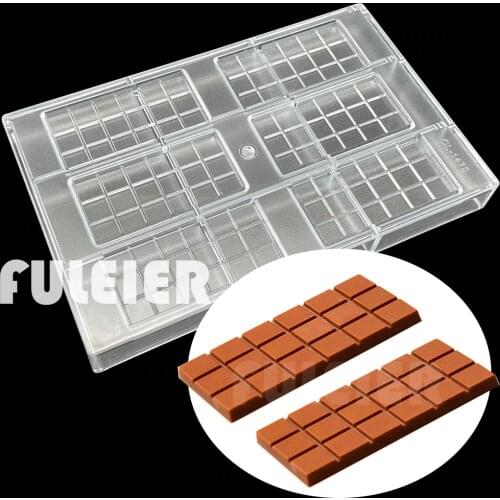 32g Candy Bar Mould Polycarbonate Chocolate Bar Mold Diy Baking Pastry Confectionery Tools Sweet Bakeware