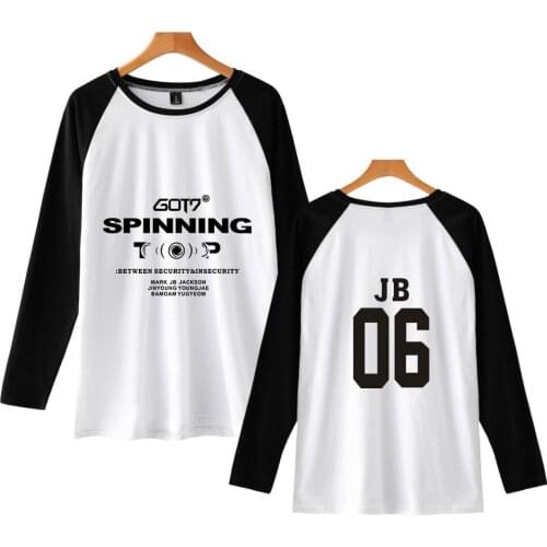 G0T7 2D New Clothes 2019 Casual Long Sleeve T-shirt Women/Men Comfortable and warm Cotton Harajuku tops hot sales Plus Size xxl