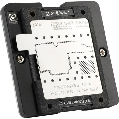 Mainboard Soldering Tool Middle Layer Reballing Stencils Station Kit for iPhone X XS Max Phone Repair Tools