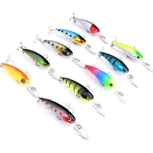 1 Pcs Quality Minnow Fishing Lure 90mm 8.3g Iscas Artificiais Hard Bait Wobblers Crankbait Strong Hooks Lures for Sea Fishing