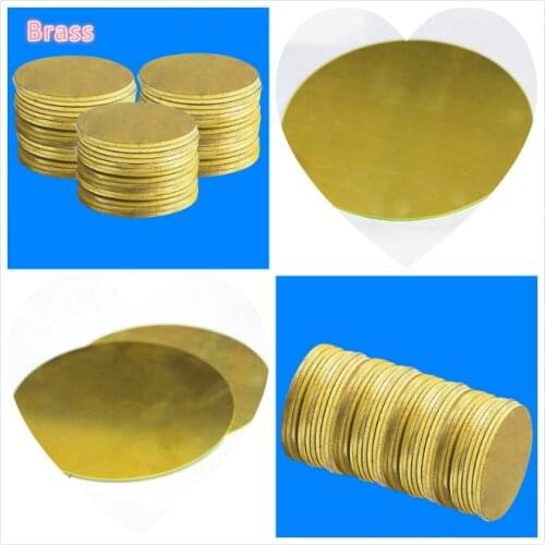 Brass Metal Stamping Blank Round Disc Charms Plate Pendant Jewelry Findings For Necklace Making Accessories 1pcs