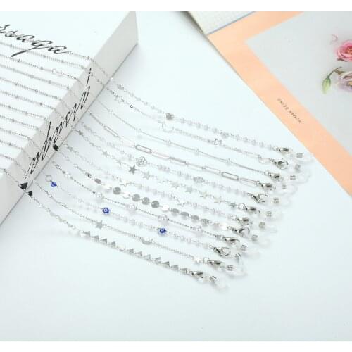 Fashion Exquisite Glasses Holder Cord Mask Lanyard Necklace Unisex Multi-style Imitation Pearls Metal Eyewear Hanging Chain