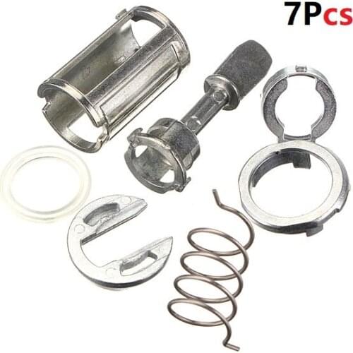 7PCS Front Left & Right Door Lock Cylinder Repair Kit For VW /Mk4 /Golf 4 /Bora 1U0837167EC