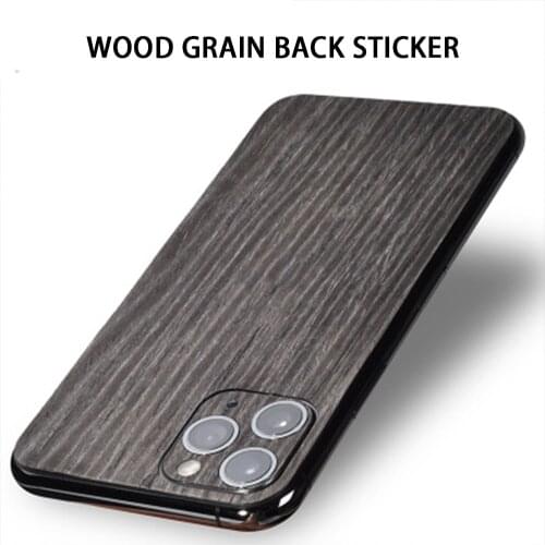 2021 New Wood Skins Ice Film Phone Back Cover Sticker For iPhone 11 12 Pro Max 8 Plus X XR XS Max SE2 Phone Back Film Stickers