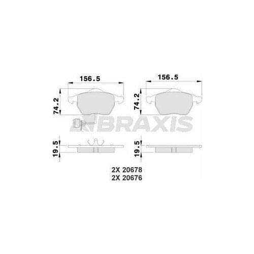 FRONT BRAKE BALATASI (TK) PASSAT A6 / 1.8T / 2.4 / 2.8 / 1.9TDI