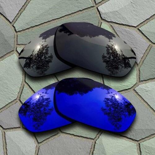 Grey Black&Violet Blue Sunglasses Polarized Replacement Lenses for Oakley Blender