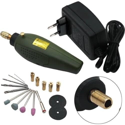 12V DC Wood Carving Grinding Machine Miniature Jade Carving Drill Hole Grinding Machine Orbital Sander Electric Cutting Tool