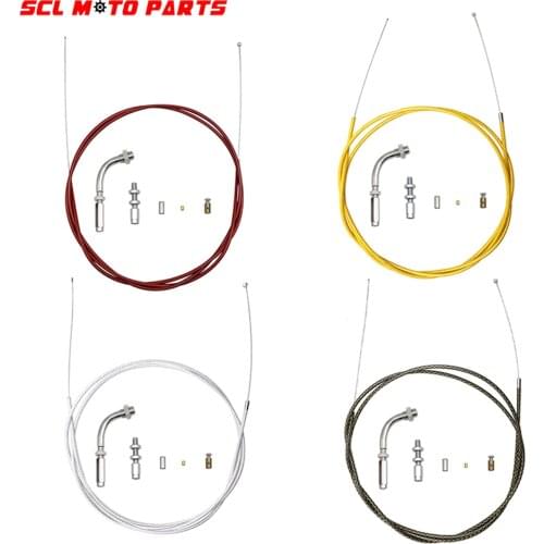 ALconstar-Motorcycle 190cm Gas Throttle Cable Brake Clutch Cable Repair Kit For Yamaha Suzuki /Kawasaki Honda Dirt Bike ATV Quad
