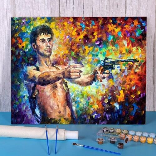 Robert De Niro DIY Painting By Numbers Kit Oil Paints 50*70 Picture By Numbers Photo Decorative Paintings For Children Art