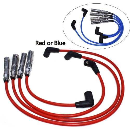 SMILING WAY# Ignition Spark Plug Wire Cable Leads Tube Seals Kit 06A998031 For 2.0L VW Beetle 1998-2001 & Golf Jetta 1999-2001