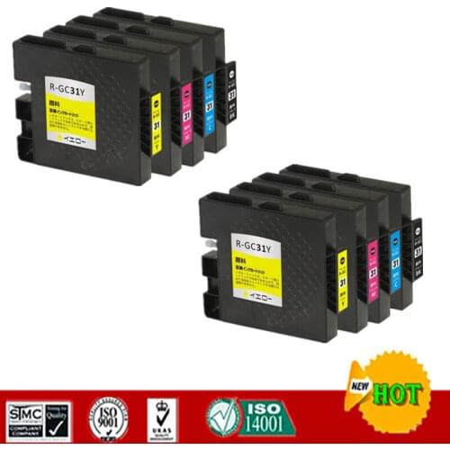 Compatible For GC31 GC-31 ink cartridge suit for Ricoh GX-e7700 e5500 e3300 e2600 etc.Full with Pigment Ink