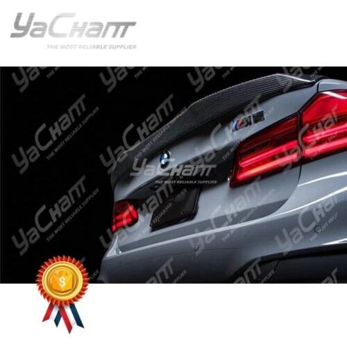 Car-Styling Dry Carbon Fiber Trunk Wing Fit For 2018-2020 F90 G30 5 Series & M5 VRS Style Trunk Spoiler .Wing DCF
