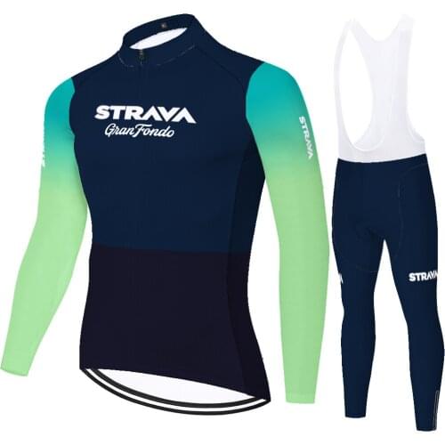 NEW STRAVA team jersey set ​summer spring quick dry uniforme ciclismo hombre​ ​​20D gel chaqueta ciclismo hombre