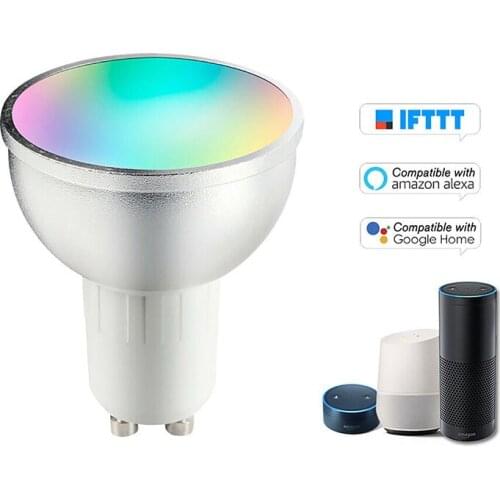 MLWX Smart Light Bulbs GU10 Led Dimmable Tunable White RGB Color Lamp Changing Work with Alexa Google Home