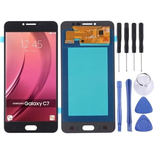 High Quality LCD Screen Digitizer Full Assembly OLED Replacement Glass for Samsung Galaxy Galaxy C7 Pro / C7010 with Tool