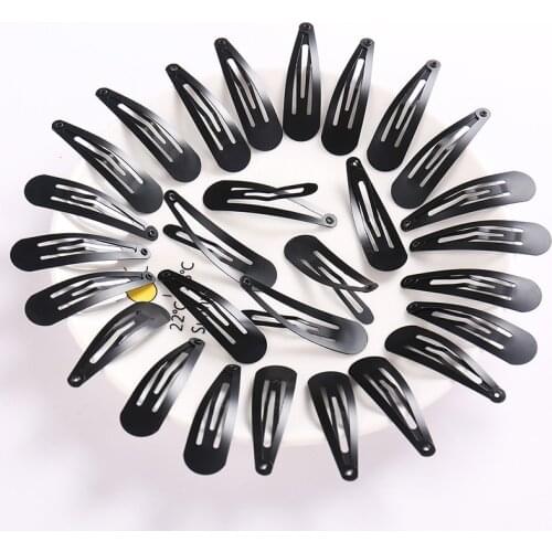 10PCS/Pack New Simple Black Hair Clips Girls Hairpins BB Clips Barrettes Headbands for Women Hairgrips Snap Hair Clips Hair Tool