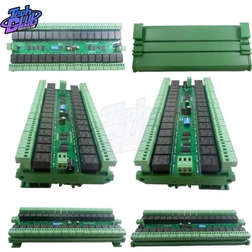 03 06 16 MODBUS RTU DC 12V 24V RS485 SPDT Relay Board 485 Bus Remote Control Switch for LED Motor PLC PTZ Camera Power Supply