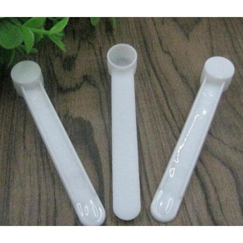 1 gram Plastic Measuring Scoop 2ML Small Spoon 1g Measure Spoons White Clear Milk Protein Powder Scoops SN1975