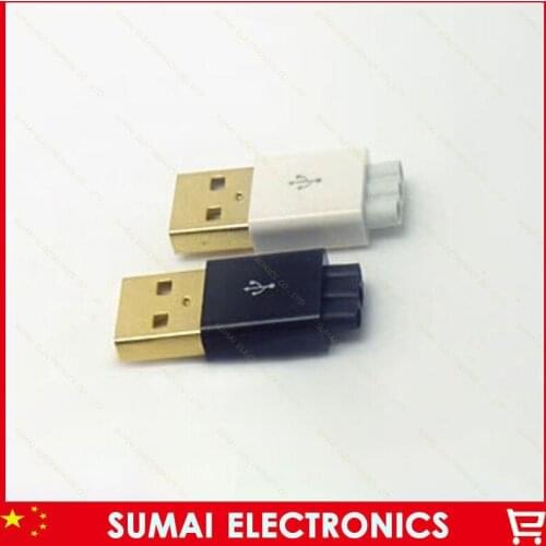 10sets Gold Plating 3 IN 1 DIY USB 2.0 Connector Mini USB Male Plug Three-wire output