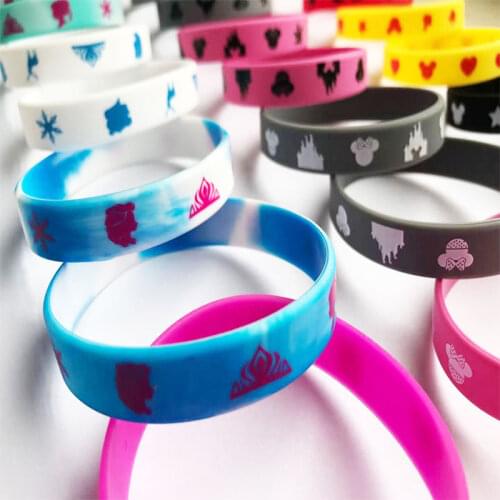 8Pcs Mickey Mouse Frozen Party Small Gift Kid Silicone Bracelet for Birthday Pinata Festival Party Small Gifts for Guests Decor