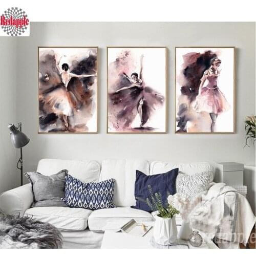 Abstract Ballerina Watercolor Sexy Dancer diamond painting cross stitch mosaic embroidery For Living Room/Cafe Bar/Home Decor