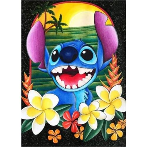 Disney 5D Diamond Painting Cross Stitch Kits Square/Round Diamond Embroidery Cartoon Animal Mosaic Picture Home Decor