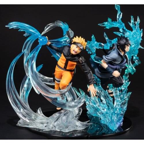 Anime Naruto Figures Uzumaki Naruto VS Rasengan Sasuke PVC Action Figure Naruto Shippuden Uzumaki Figma Collectible Model Toys